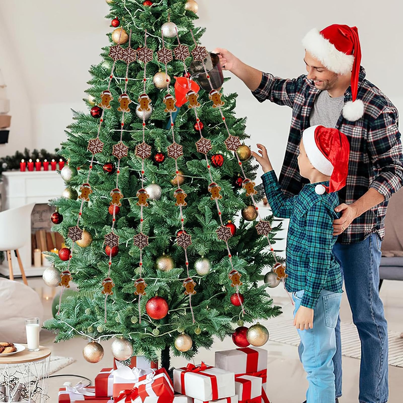 Amazon.co.jp: ジンジャーブレッドマン クリスマスガーランド